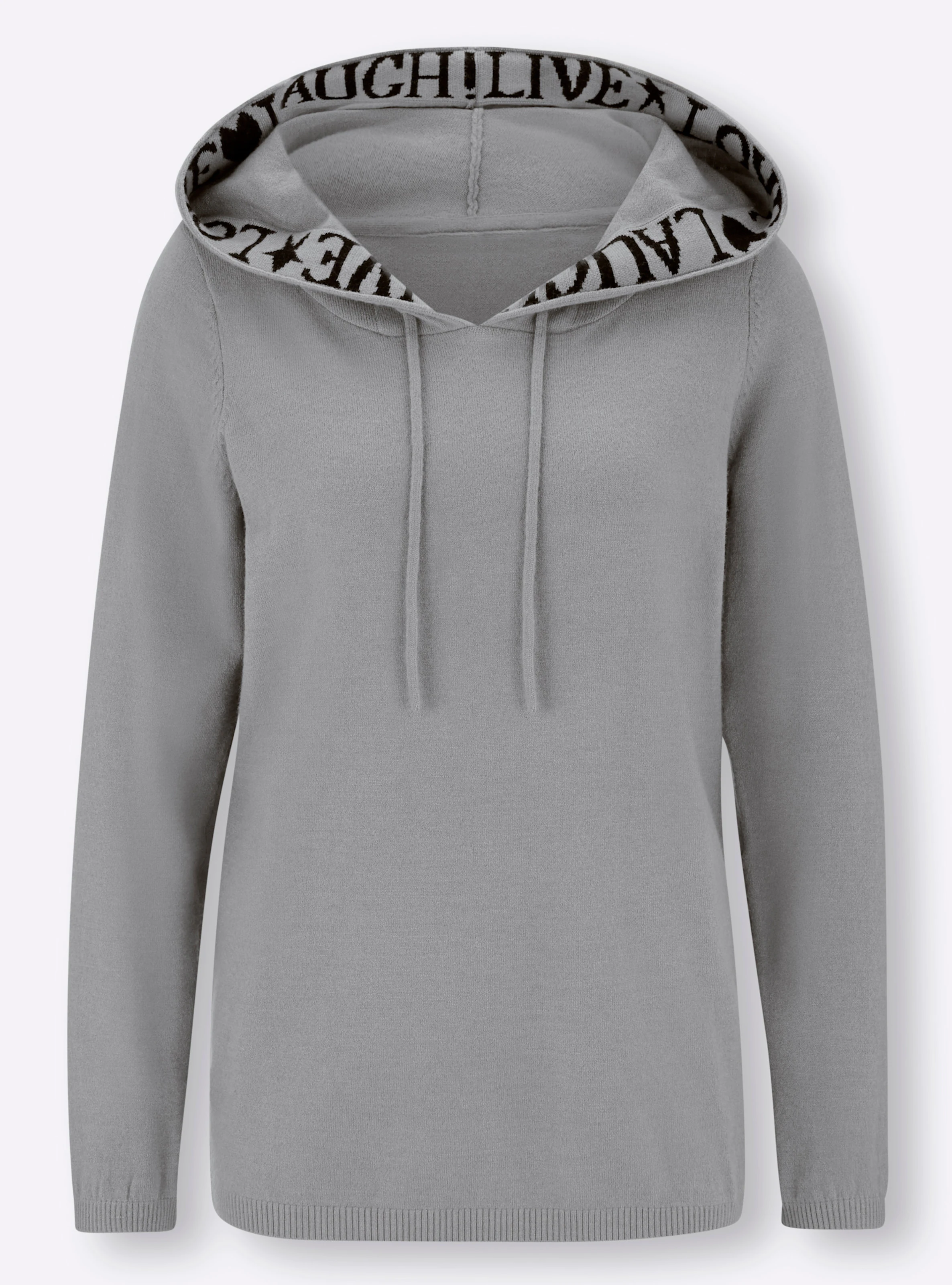 heine Pullover in steingrau-meliert