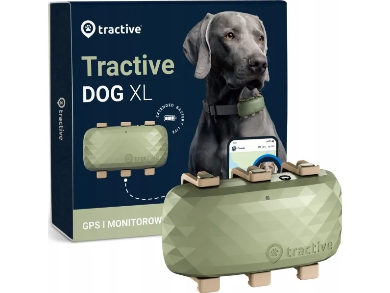 Tractive GPS DOG XL - Green - Abonnement i app
