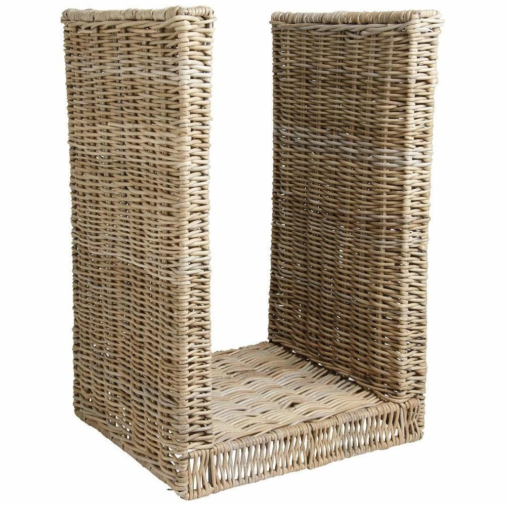 Grand panier à bûches métal et poelet