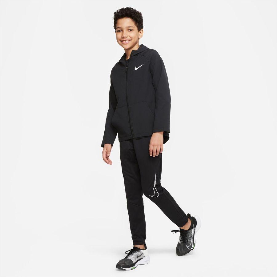 Nike Veste d'Entraînement Dri-FIT Woven - Noir/Blanc Enfant