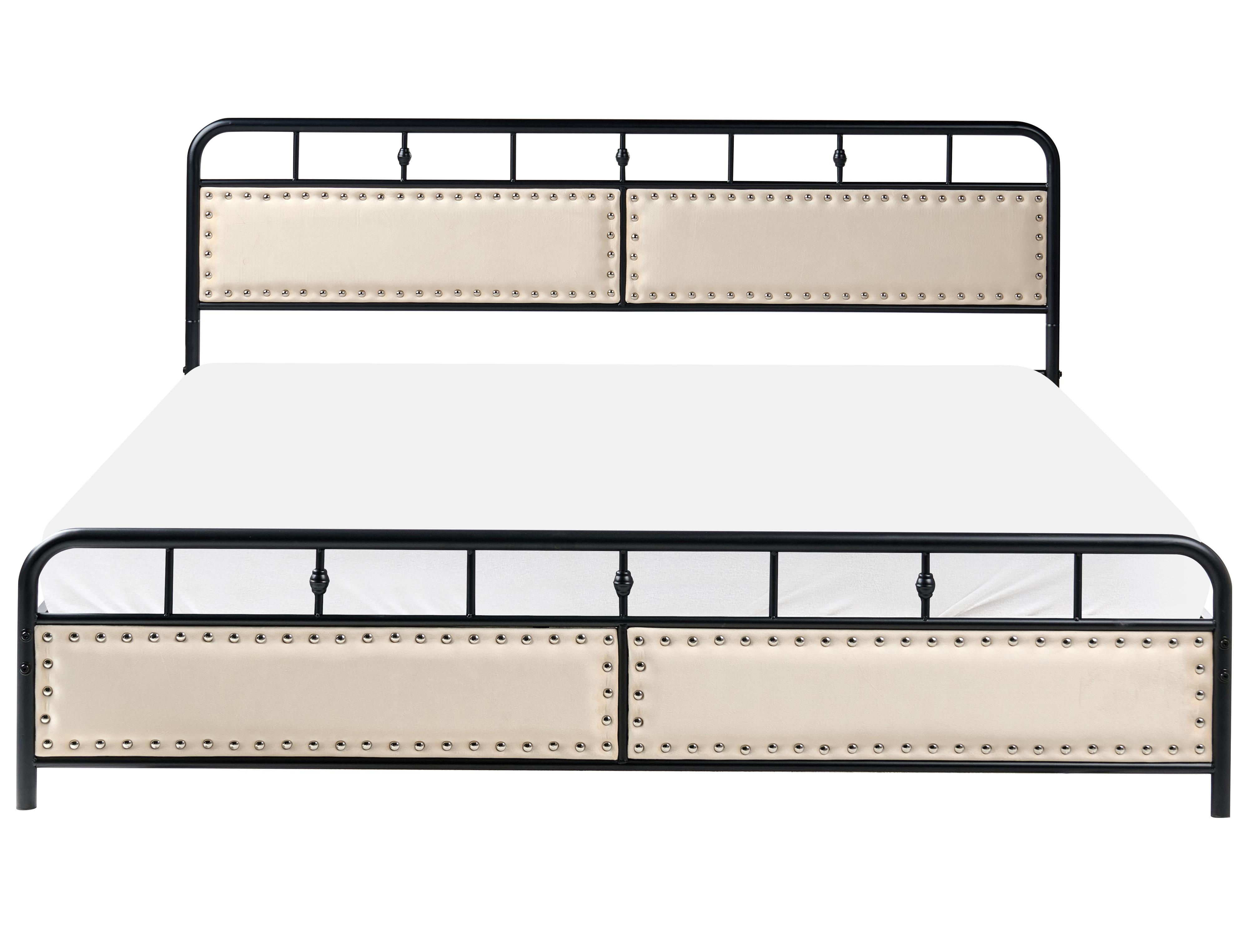 Bed Metaal BREUILLET 180 x 200 cm Zwart