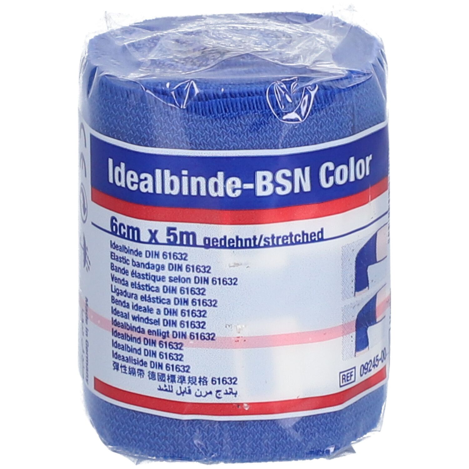 Idealbinde Color - blau 6 cm x 5 m in Zellglas