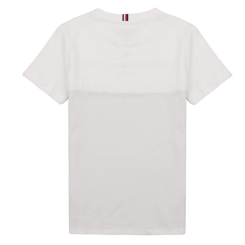 Tommy Hilfiger - ESSENTIAL COLORBLOCK TEE S/S - Blanc / Gris