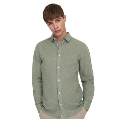 Chemise à manches longues homme Onscaiden Solid Linen Noos ONLY AND SONS