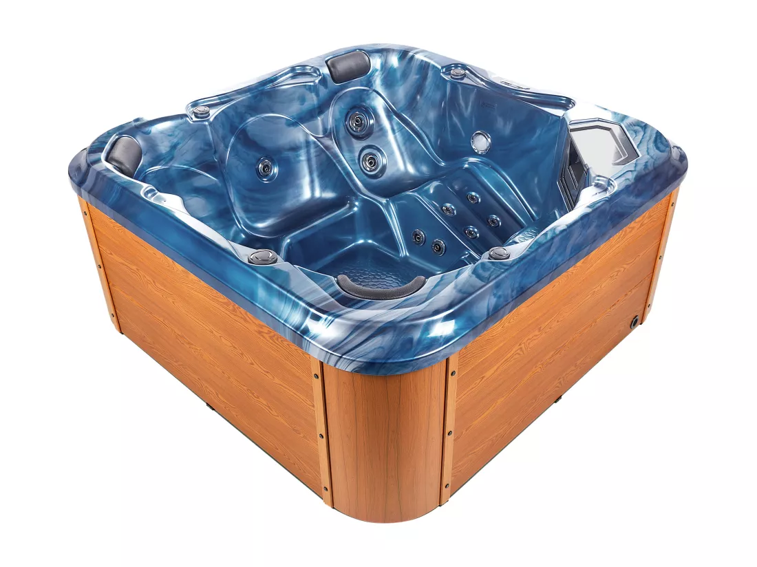 Spa d'extérieur avec LED TULAROSA Bleu