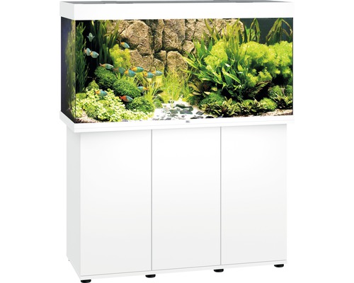 JUWEL Rio 350 SBX aquariumcombinatie met ledverlichting, verwarming, filter en witte kast