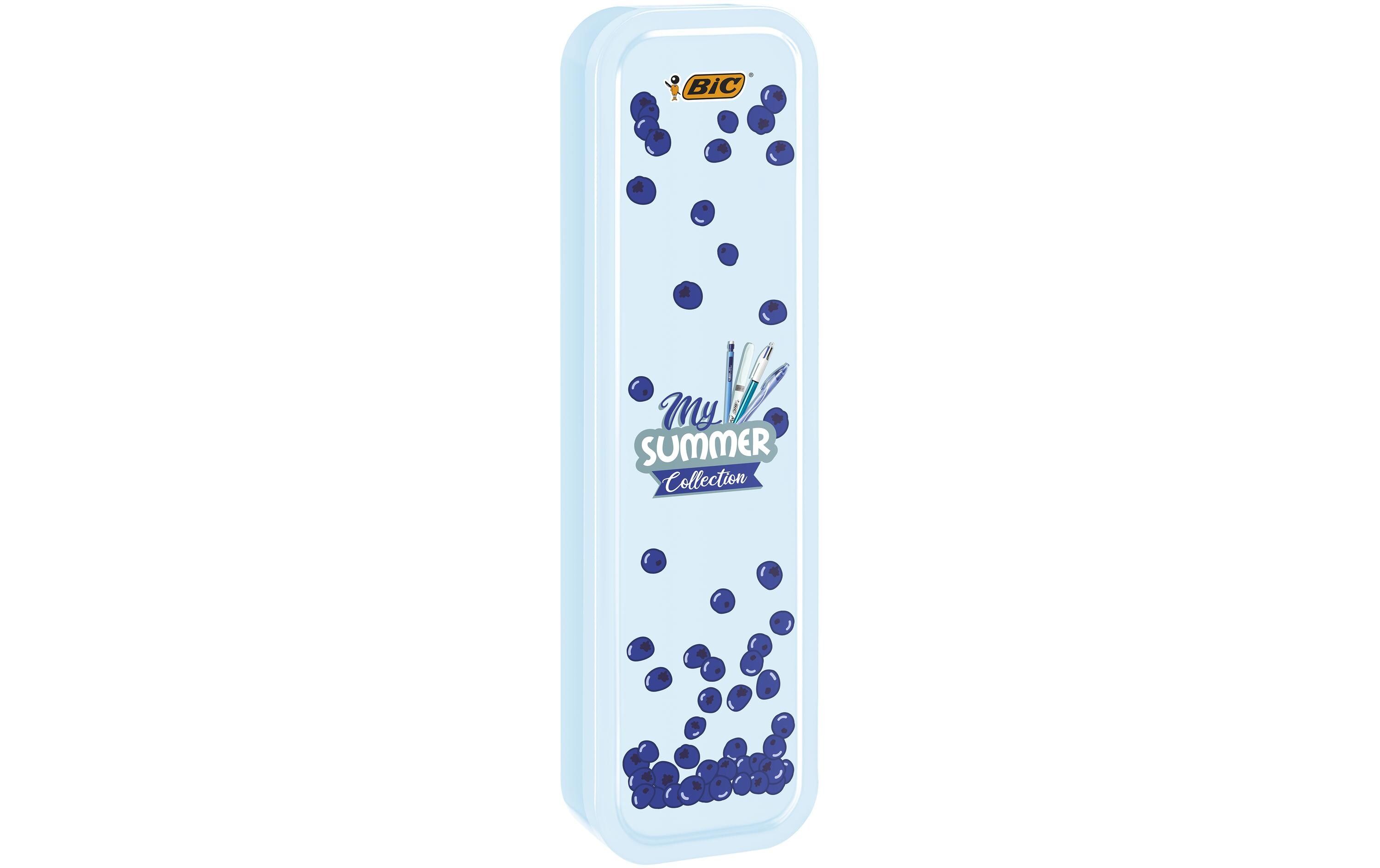 Kugelschreiber Summer blue Box 4-teiligSchreibset mit Etui