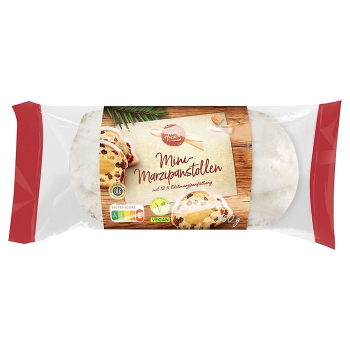WINTERTRAUM Mini Stollen 200 g, Marzipan