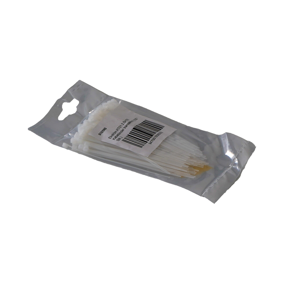 Ekström Kabelbinder 100 x 2.5 mm, transparent, 100 Stück