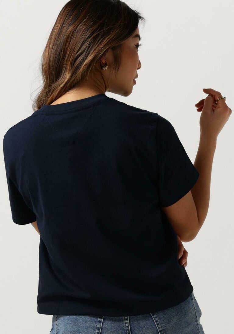 TOMMY JEANS donkerblauwe tommy jeans t-shirt tjw bxy badge tee