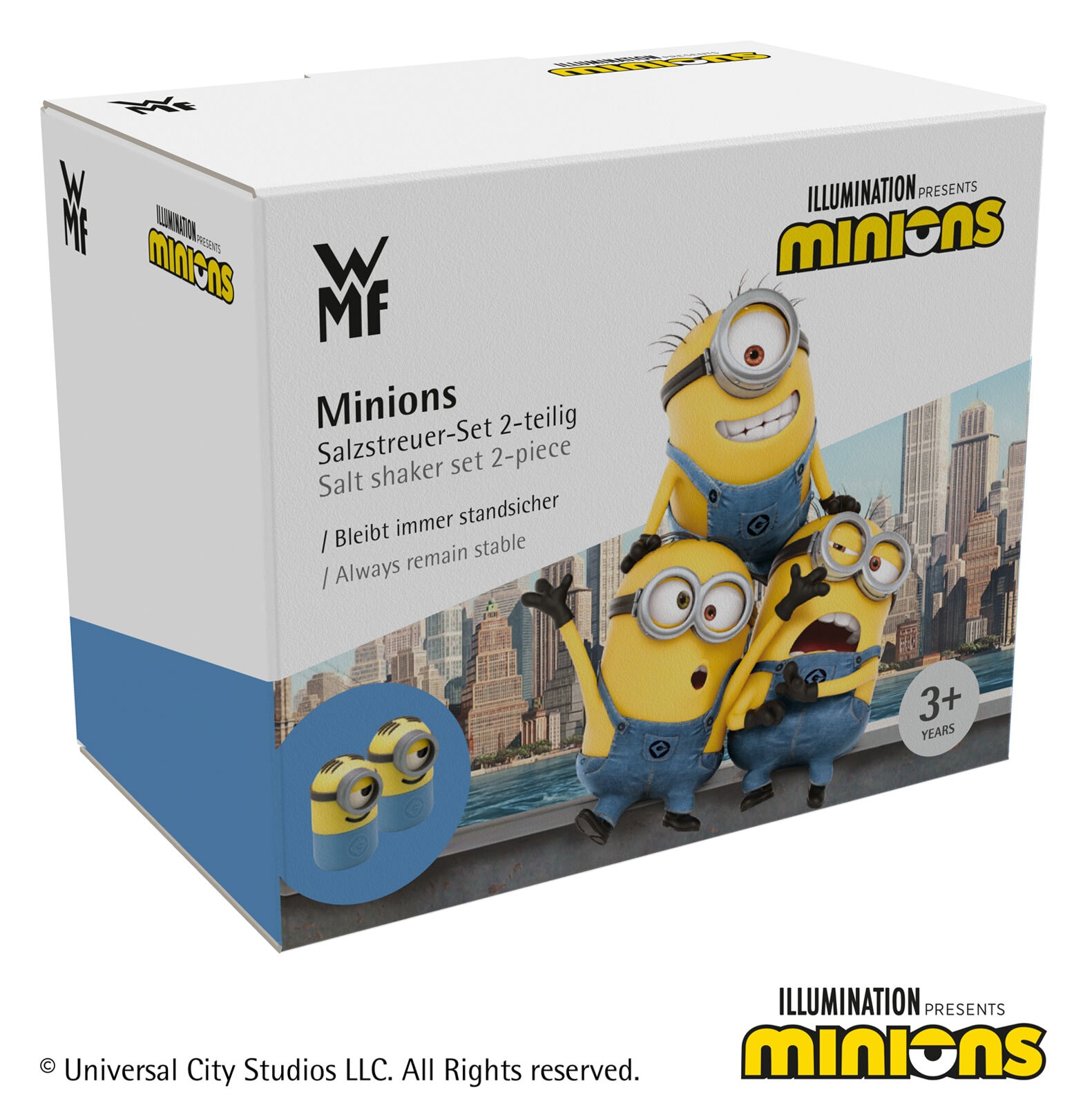 WMF Salz-/ Pfefferstreuer Set MINIONS 2-teilig blau/ gelb