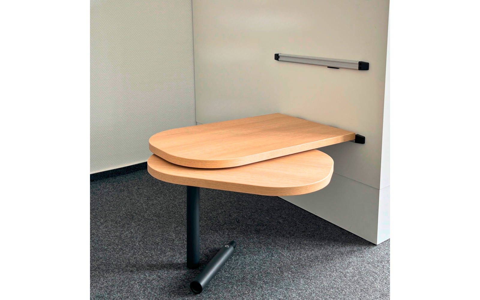 VierTec Tisch-Komplettsystem mit Tischplatte / Ausdrehplatte und Tischgestell