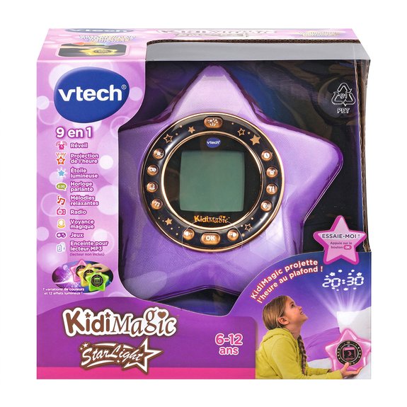 Réveil KidiMagic StarLight violet