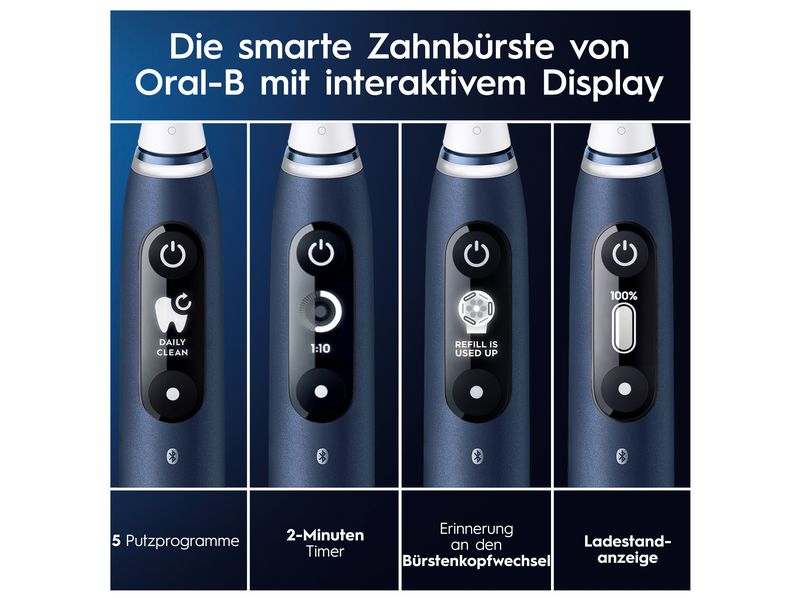 Oral-B Rotationszahnbürste iO Series 7N Sapphire Blue Elektrische Zahnbürste