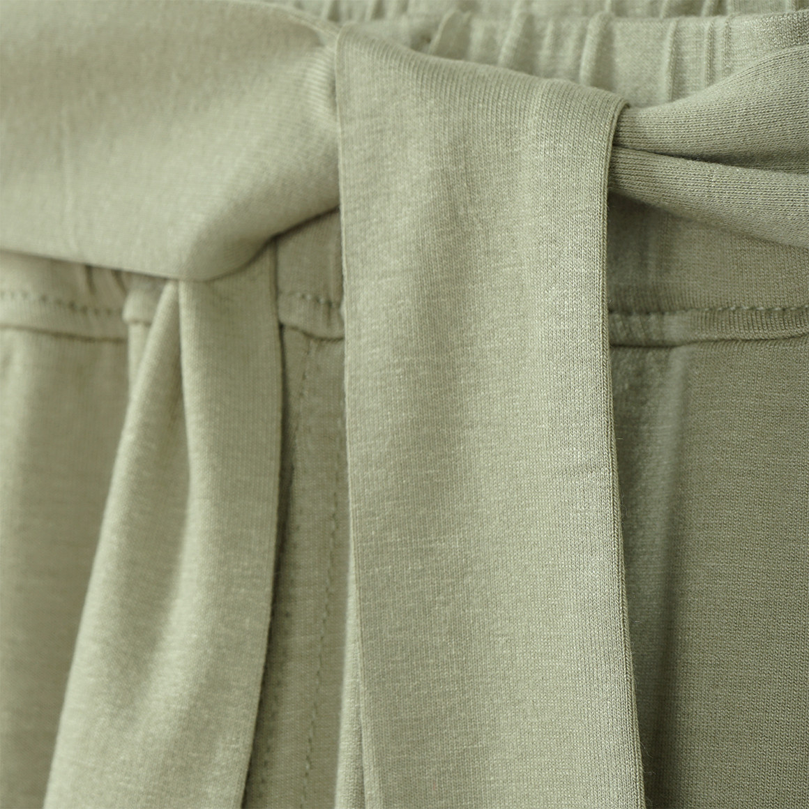 Yigga Mädchen Hose mit Bindegürtel oliv