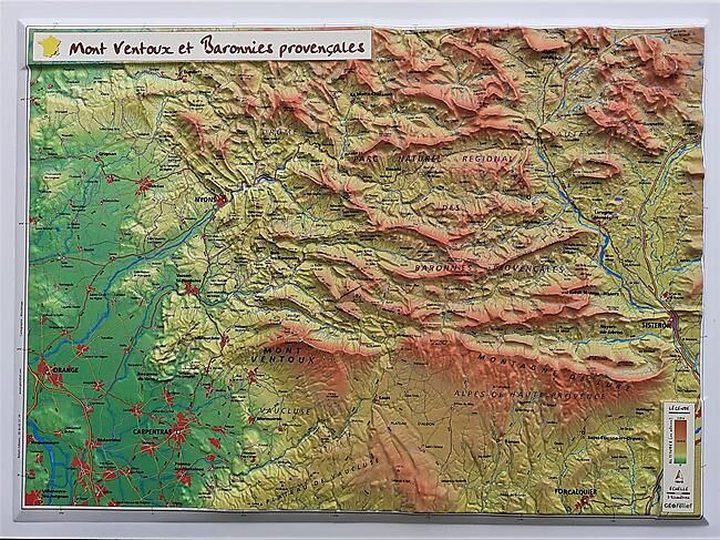 GEORELIEF - GEORELIEF MONT VENTOUX 42X31