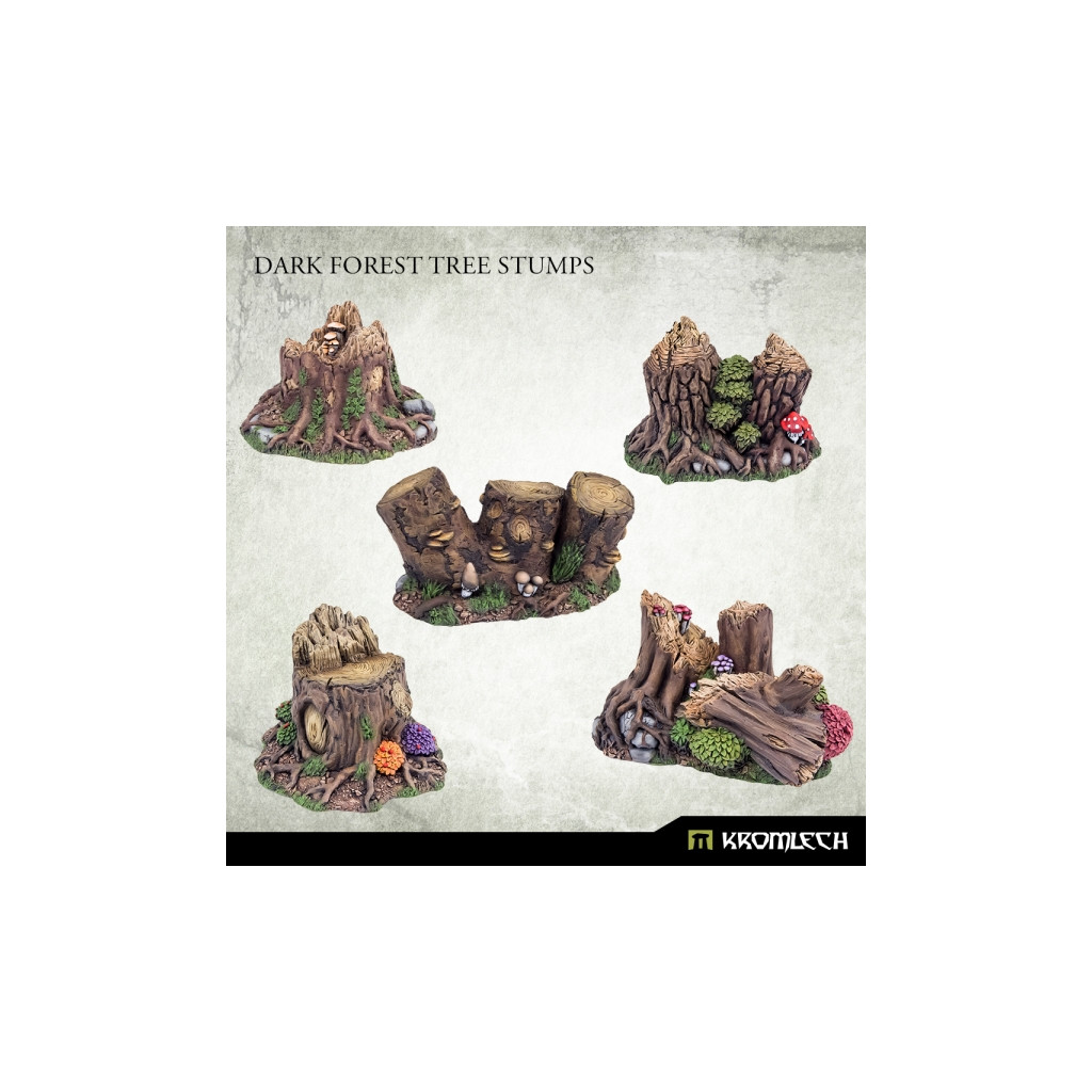 Dark Forest Tree Stumps