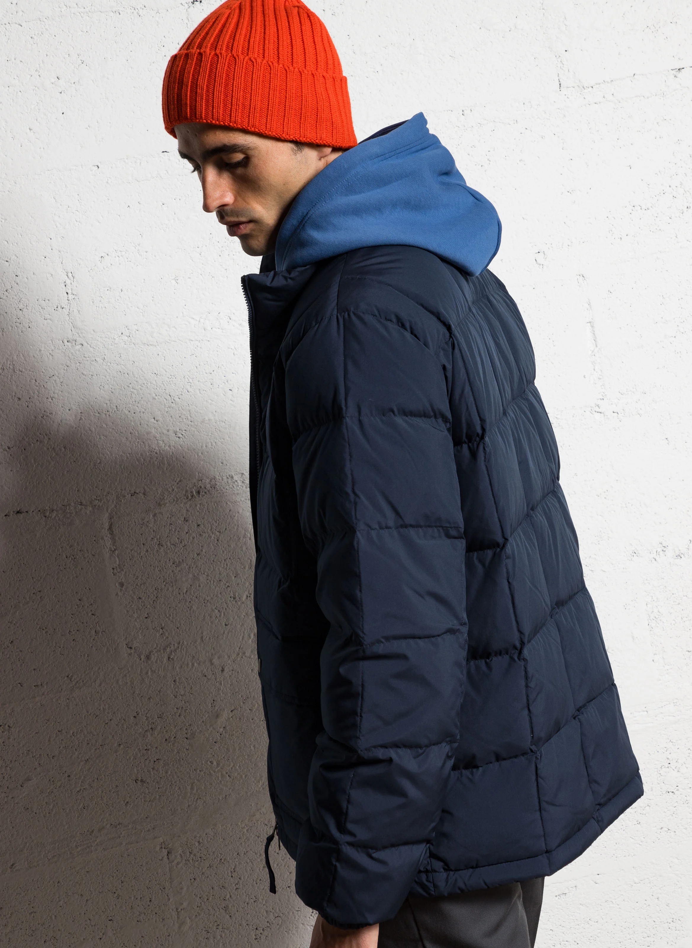 Doudoune oversize matelassée | Bleu