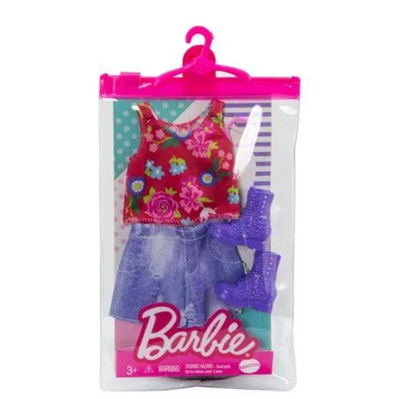 Barbie Fashion Set, ärmelloses Oberteil mit Blumenmuster