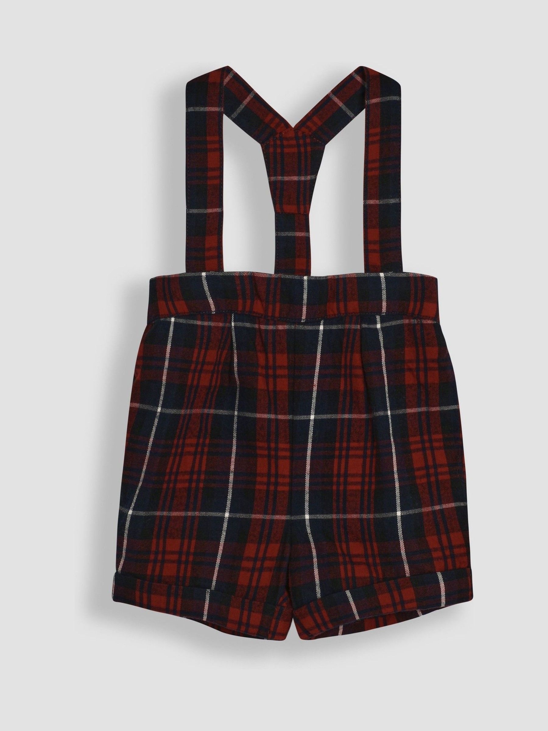 JoJo Maman Bébé 2-delige set van body en geruite shorts