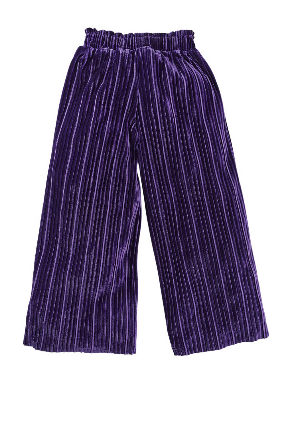 Z8 fluwelen wide leg broek Ceylin paars