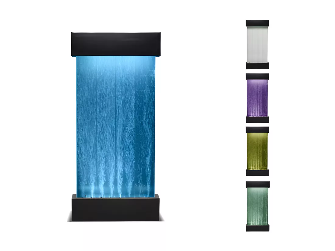 Mur de bulles d'eau - LEDs à couleurs changeantes - H. 122 cm - CECILY