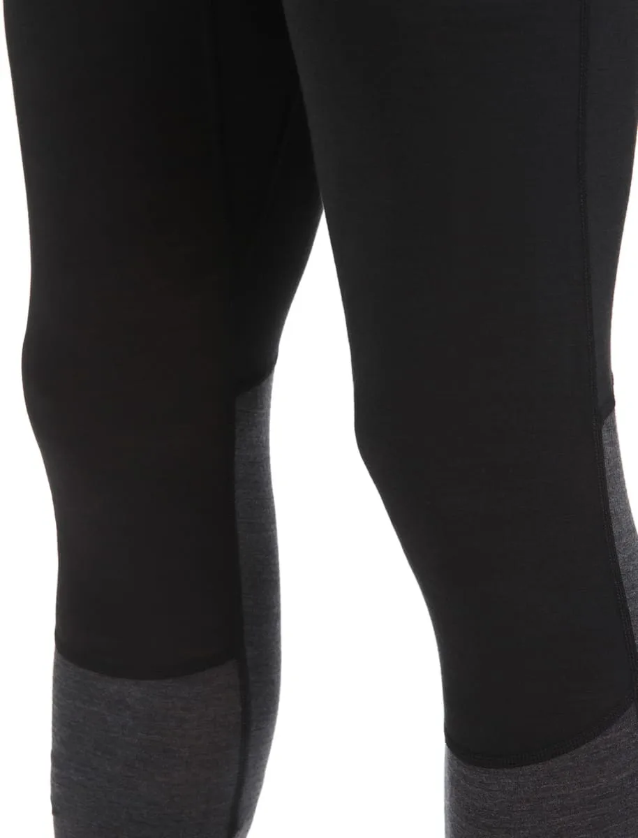 Icebreaker Men's 125 ZoneKnit™ Leggings Black/Jet Heather/CB