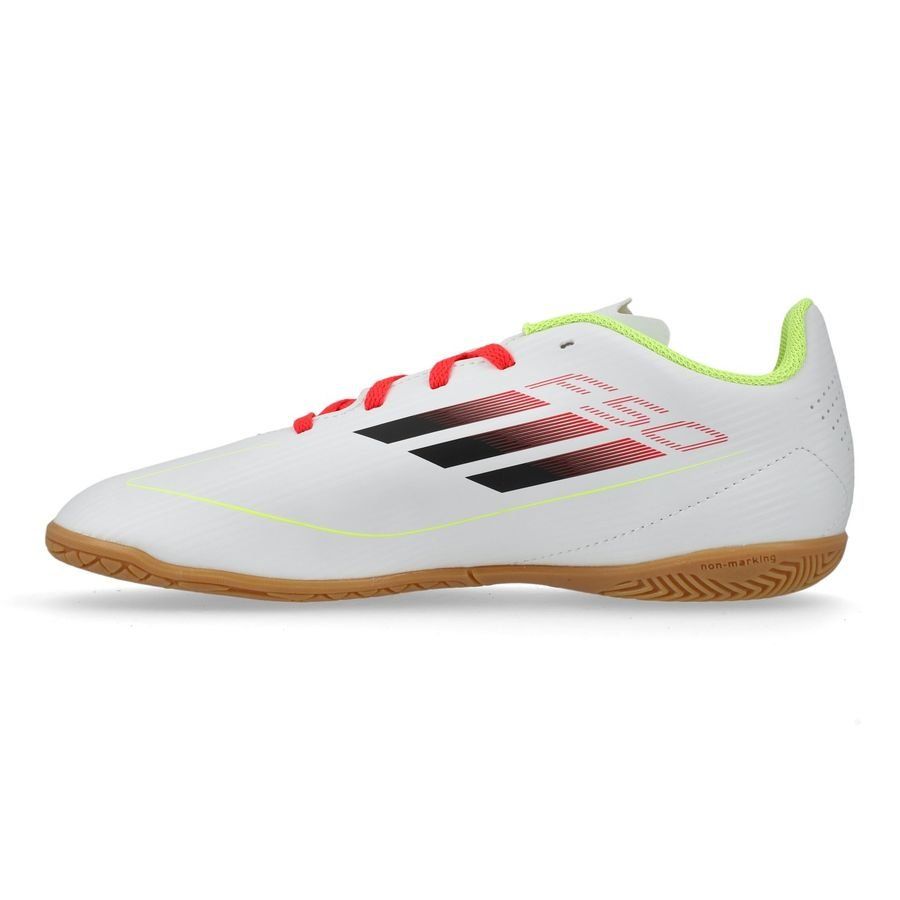 adidas F50 Club IN Pure Victory - Blanc/Noir/Jaune Enfant