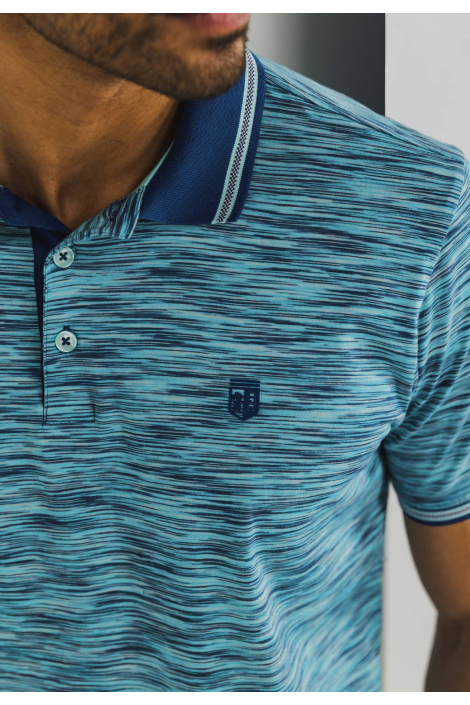 State of Art blauwe heren polo