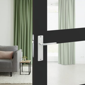 Karwei deurkruk set Daan recht blind schild aluminium