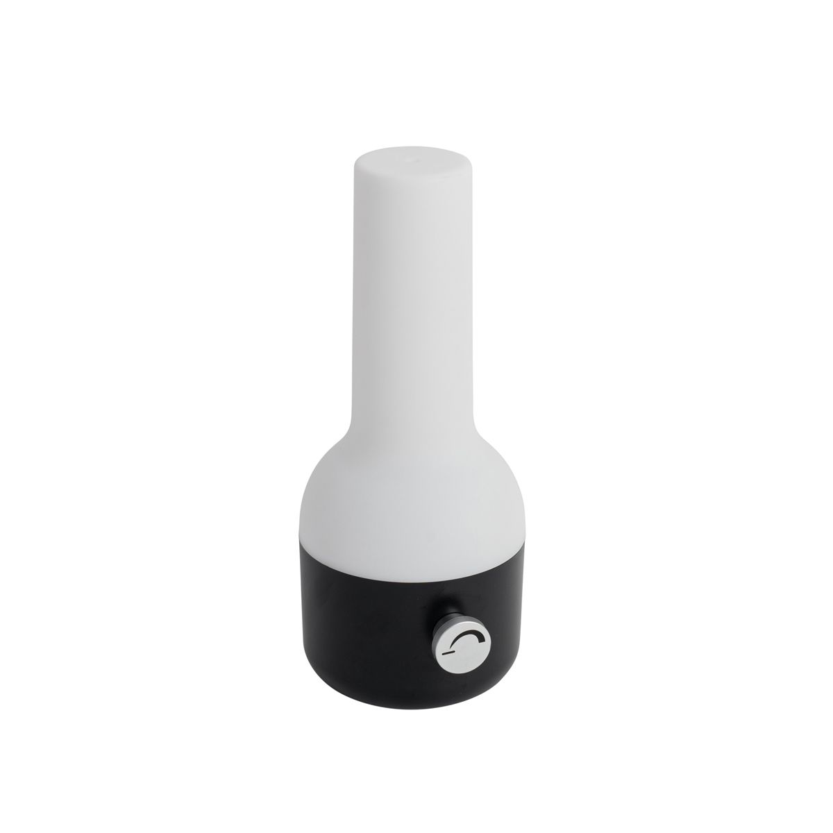 Buiten tafellamp zwart met wit incl. LED oplaadbaar IP44 - Haard