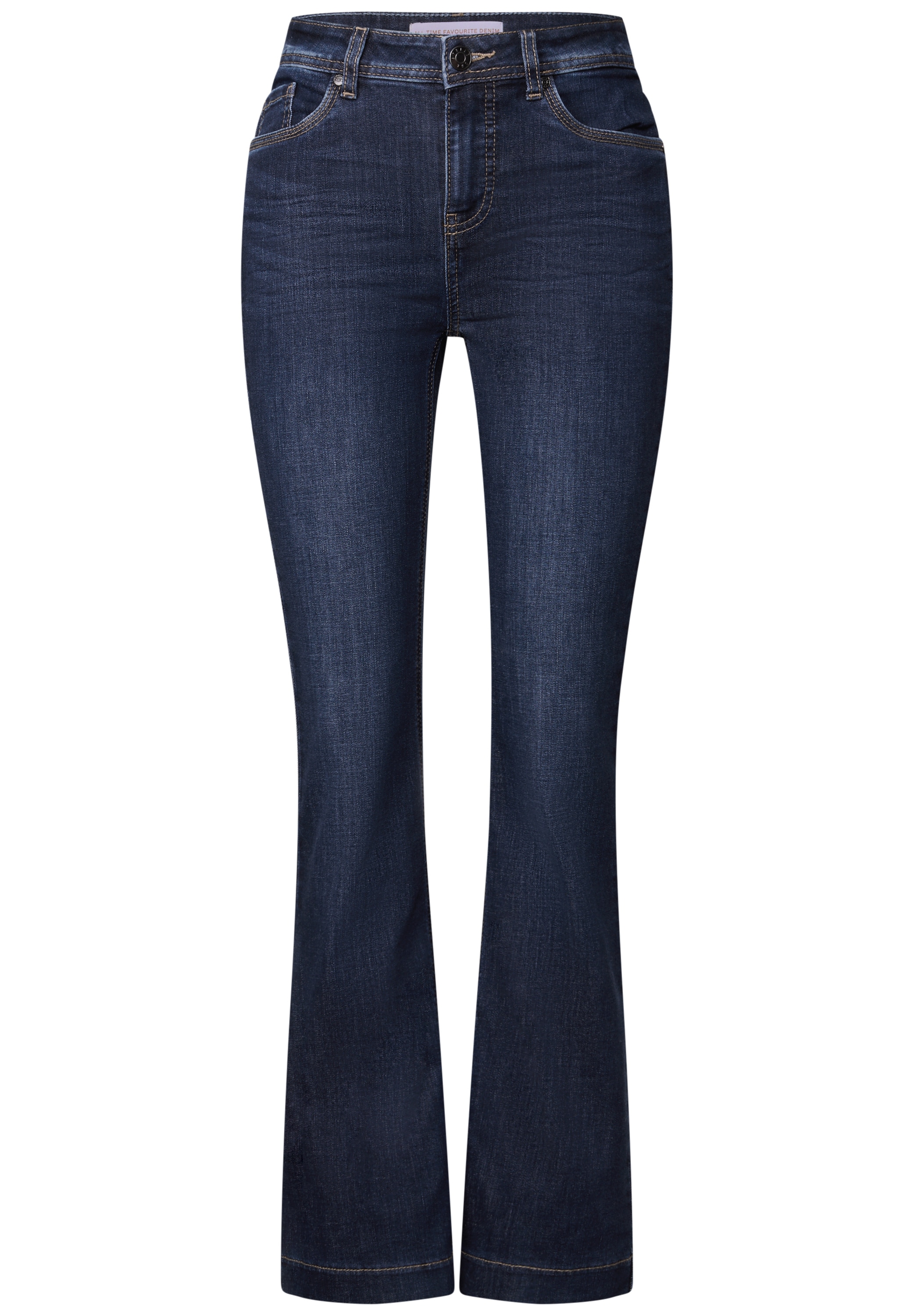 STREET ONE Bootcut-Jeans mit Stretch