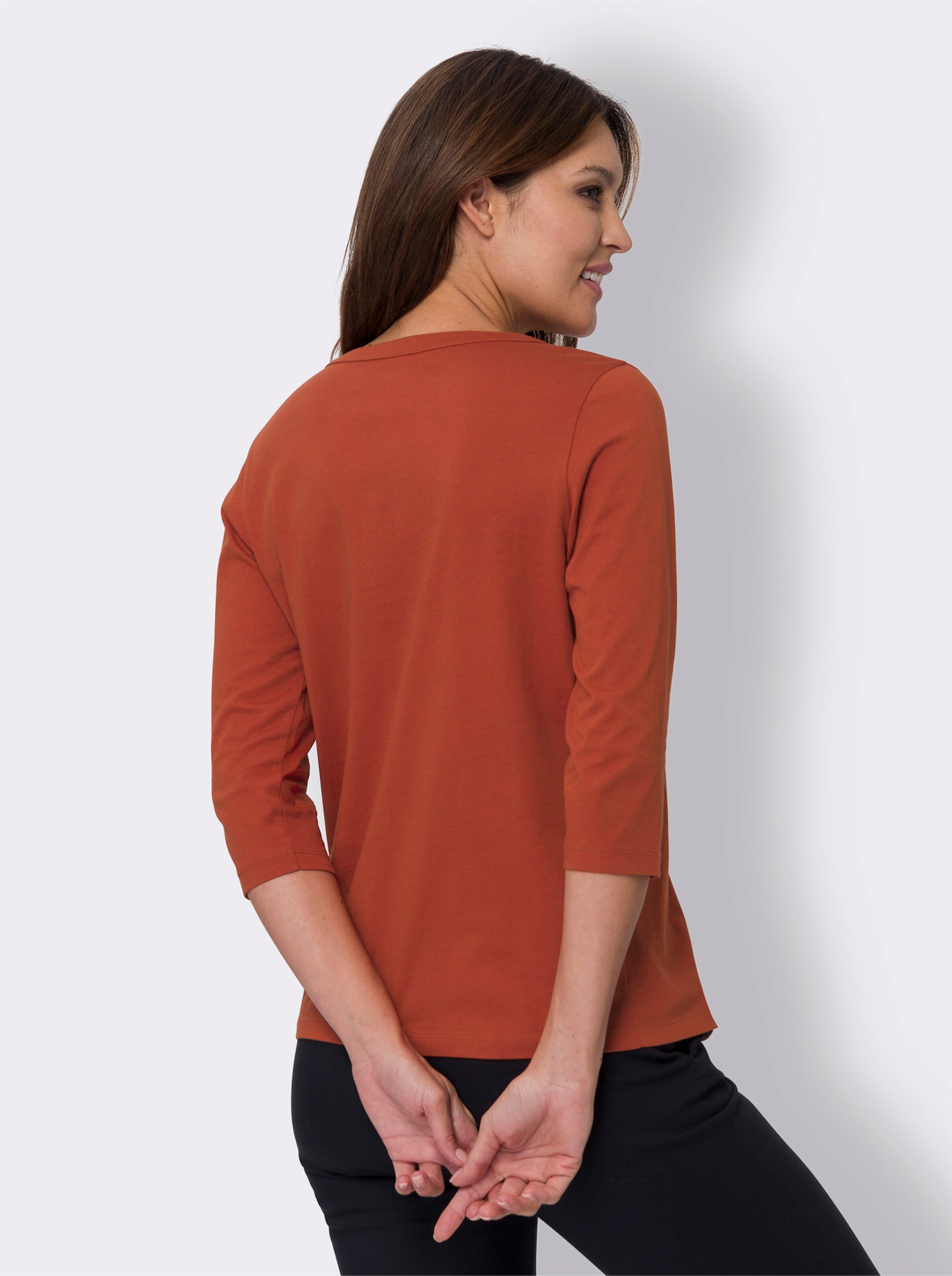 34-Arm-Shirt aus Baumwolle