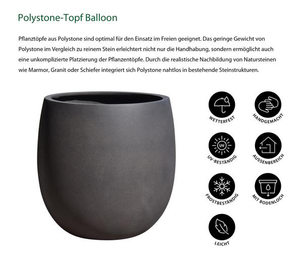 Dehner Polystone-Topf Balloon