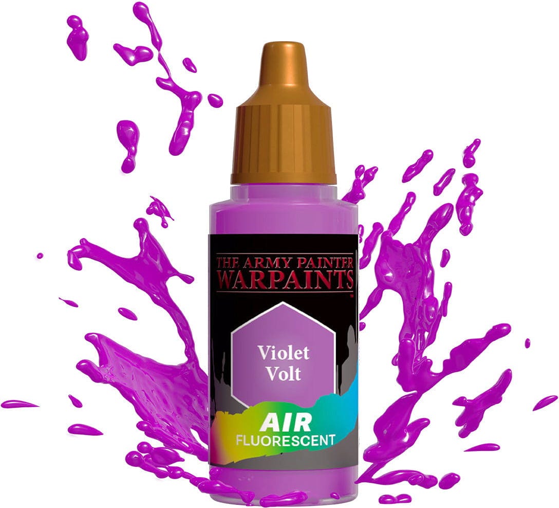 The Army Painter  Warpaints Air Fluorescent, Violet Volt    Leuchtstarke Airbrushfarben für maximale Sichtbarkeit