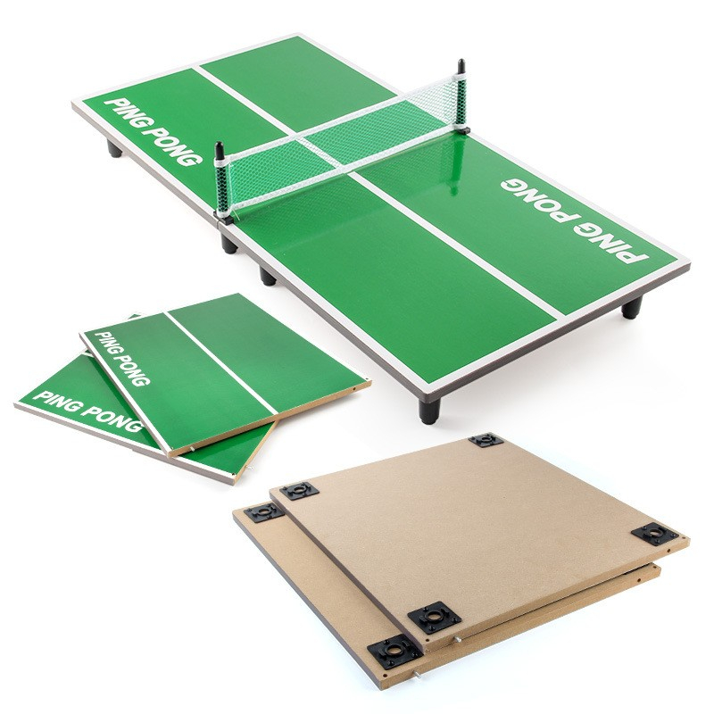 (90x40cm) Mini Tischtennis Ping Pong Tischspiel mit Schläger / Netz / Ball
