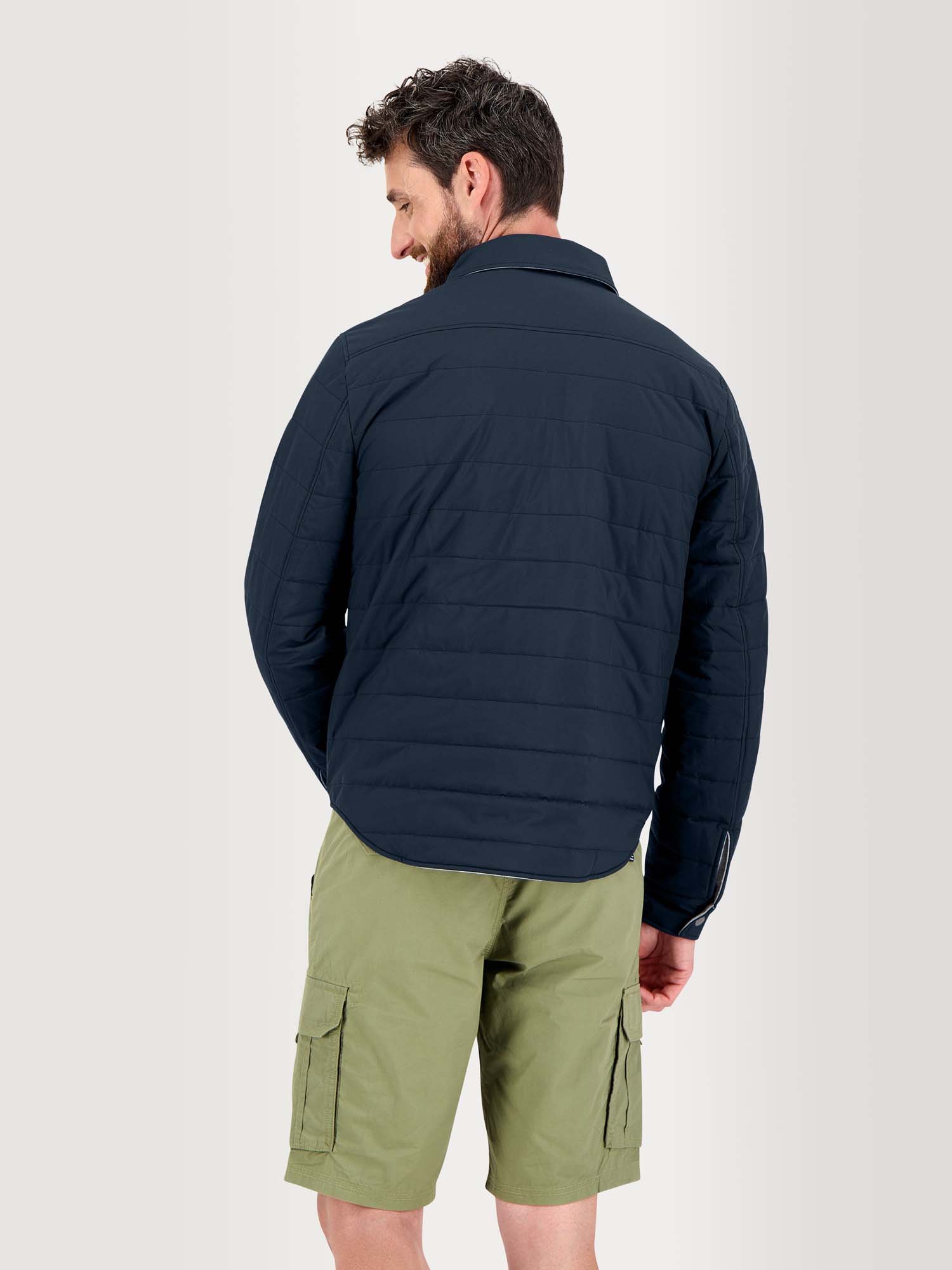 Veste Homme Reversible 4 poches Marine et Gris