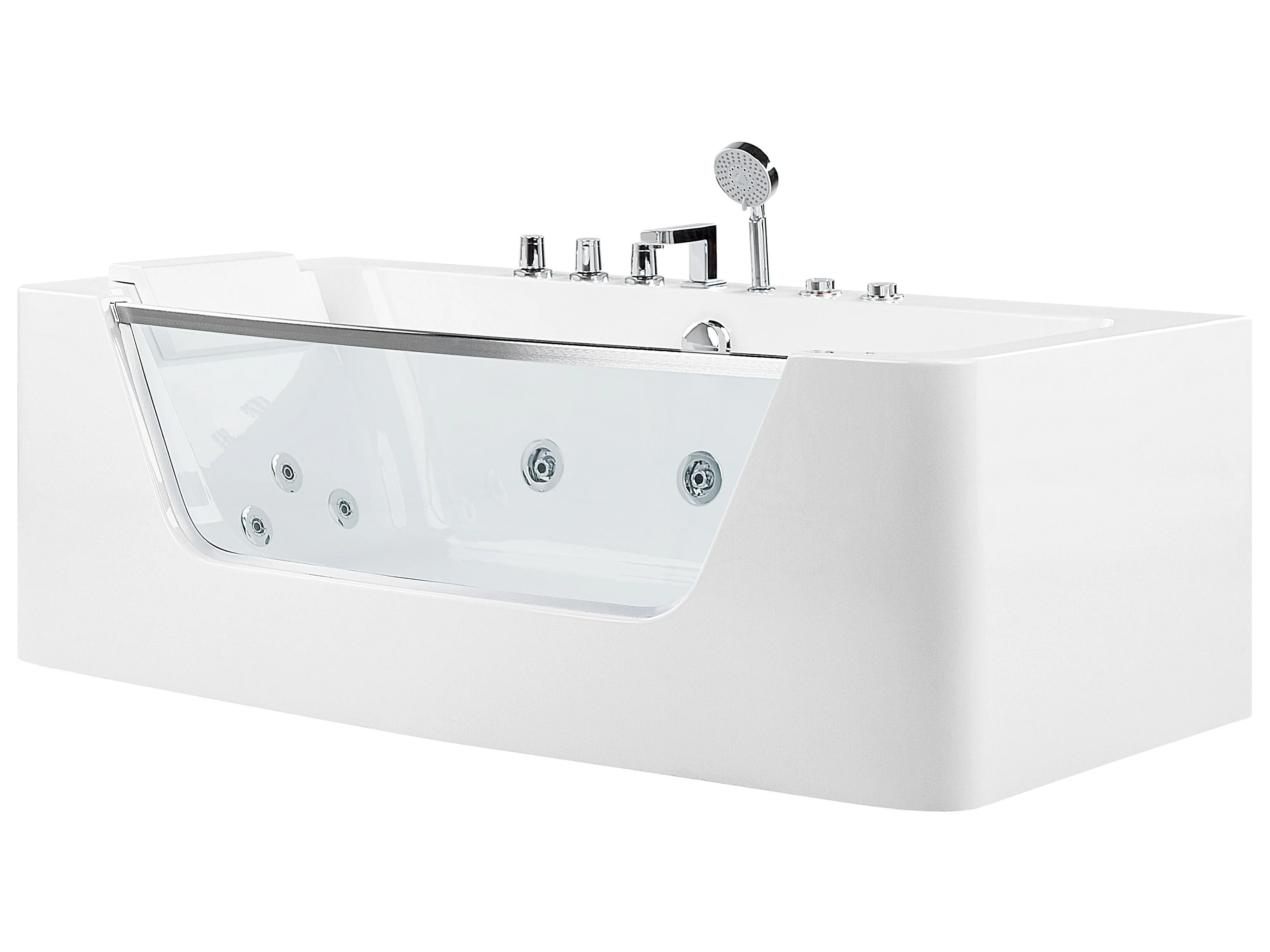 Hoek bubbelbad BARRANCA 170 x 85 cm Wit
