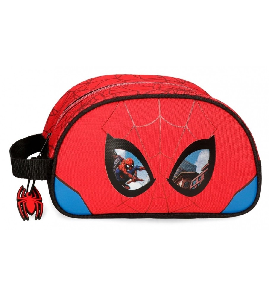 Nécessaire Disney Homem-Aranha, Vermelha, Ajustável e Protetora - 24x14x10cm -