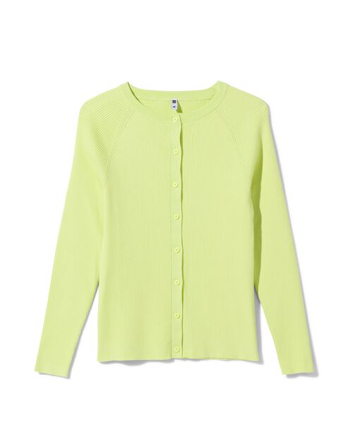 gilet maillé et côtelé pour femmes vert