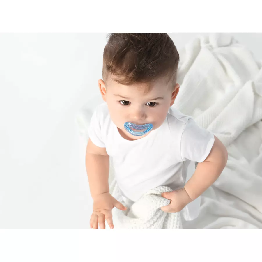 CURAPROX baby Schnuller Gr. 2 vom 18. bis 36. Monat in pastell blau, single