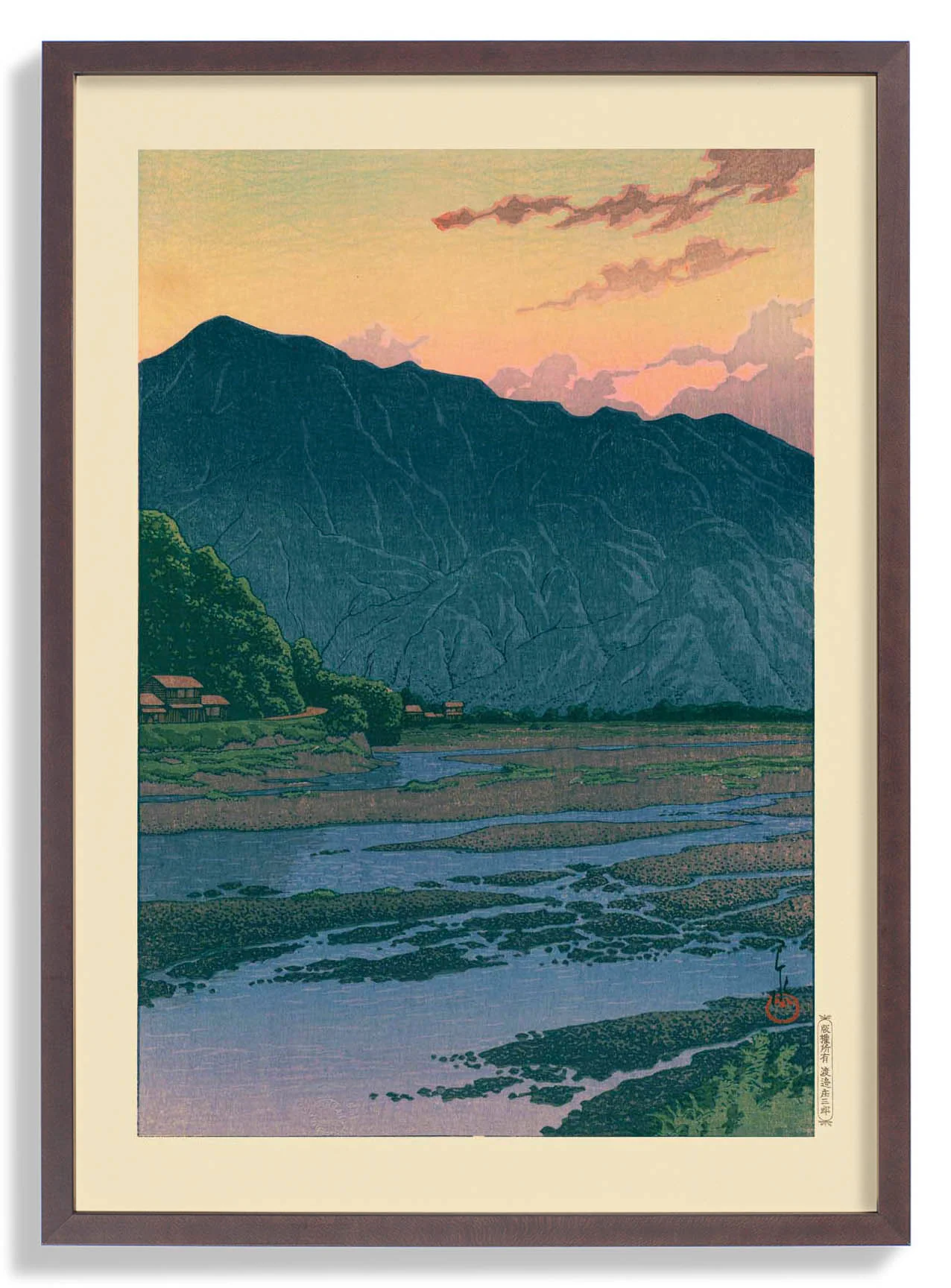 Chichibu In The Evening Kunstdruck von Hasui