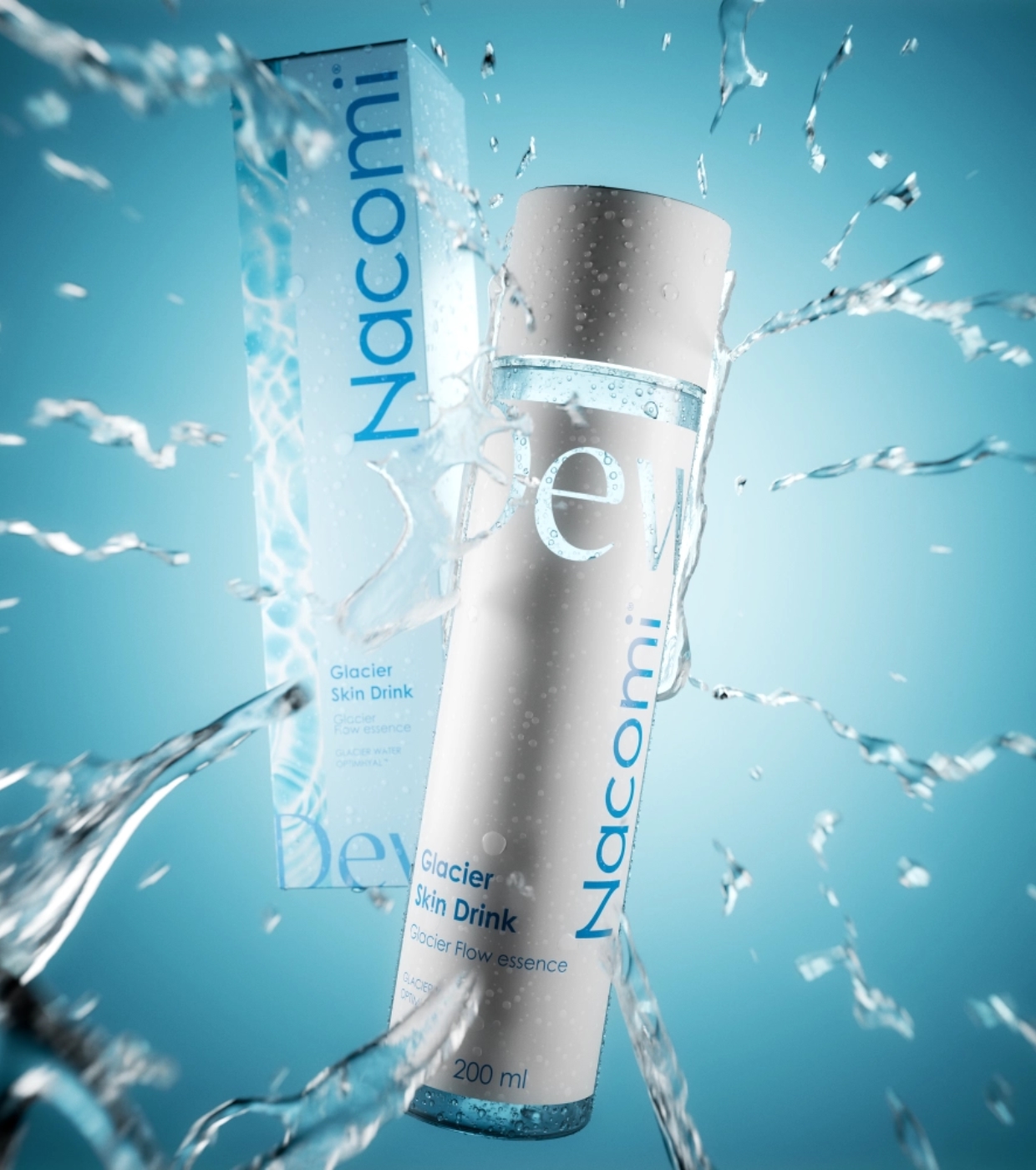 Nacomi - *Hydra Dew* - Essência Facial de Hidratação Intensa Glacier Skin Drink