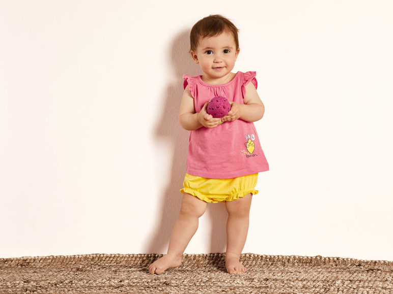 Baby meisjes zomerset 3-delig, van zuiver biologisch katoen