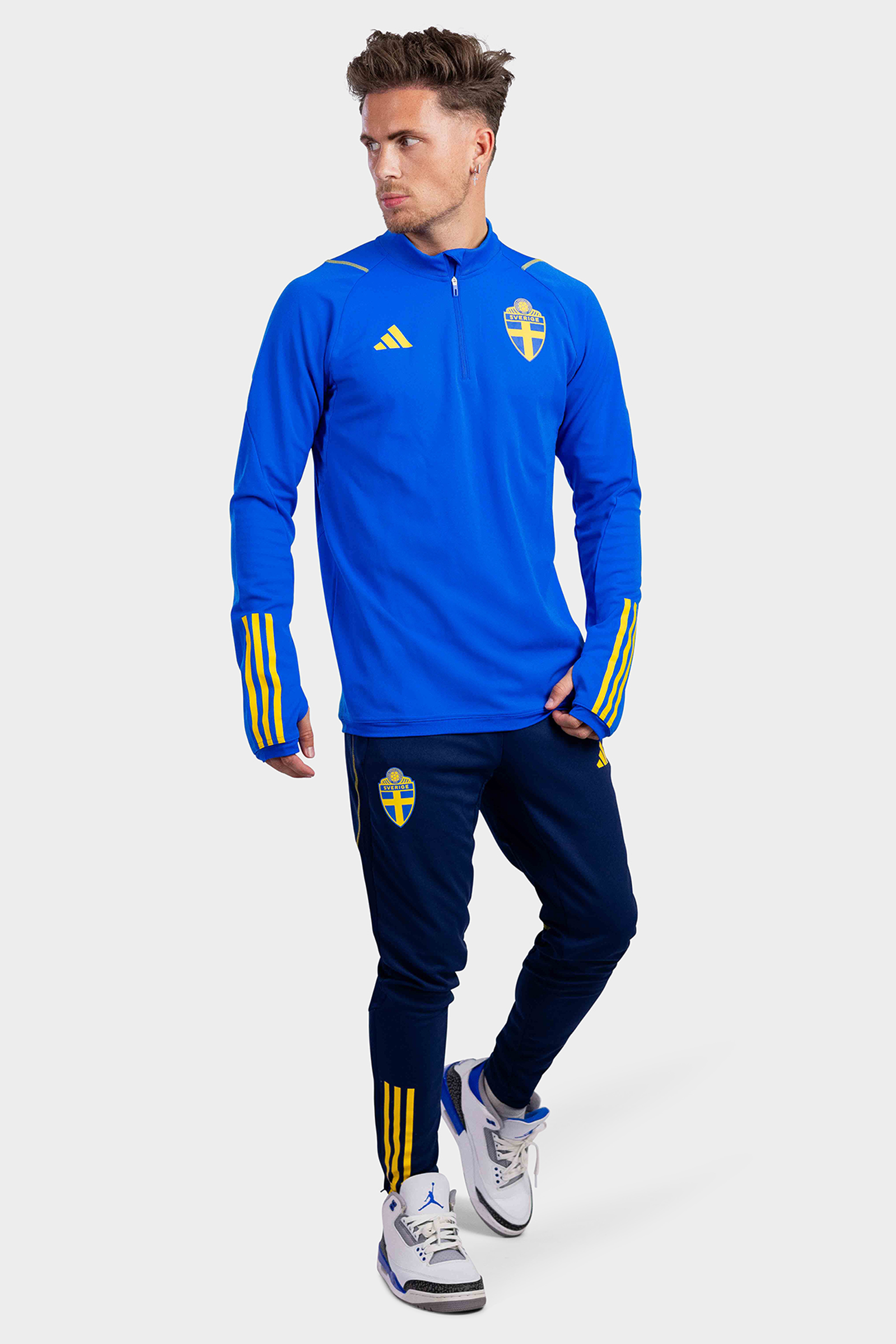 Zweden 1/4 Zip Trainingspak Senior 2022-2023