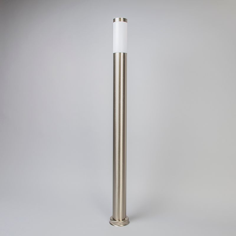 Buitenlamp paal staal 110 cm IP44 - Rox met grondpin en kabelmof