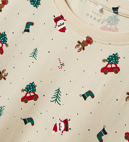 Name It Schlafanzug - NknVismas - Whitecap Grey/Weihnachten