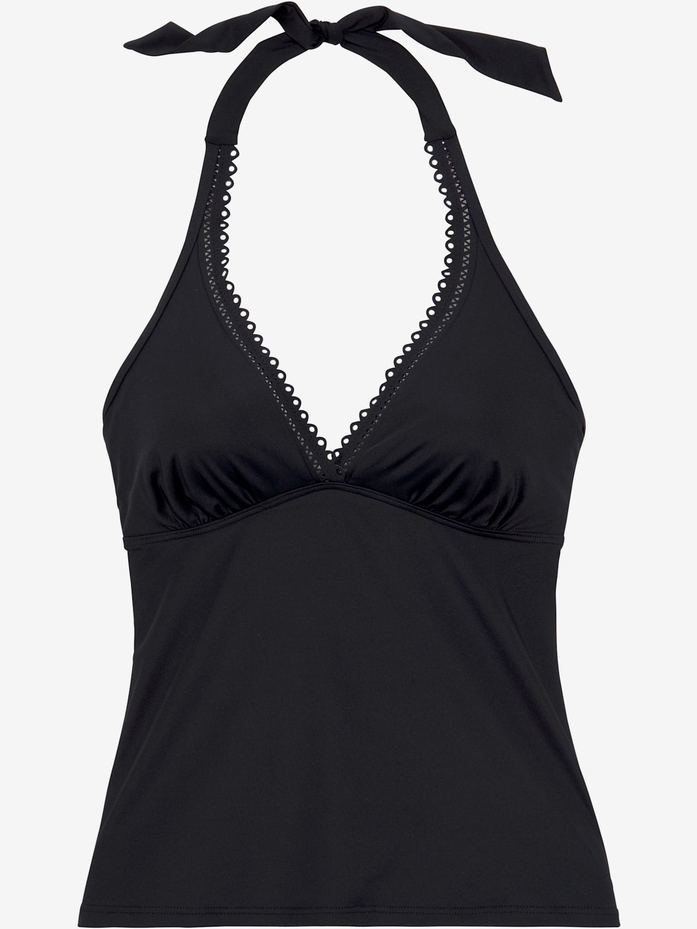 Haut de maillot de bain à armatures bord découpé au laser tendance