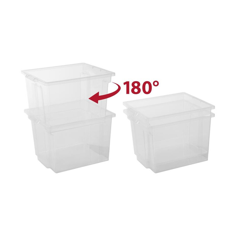 Iris stapelboxen - set van 6 - 30 liter