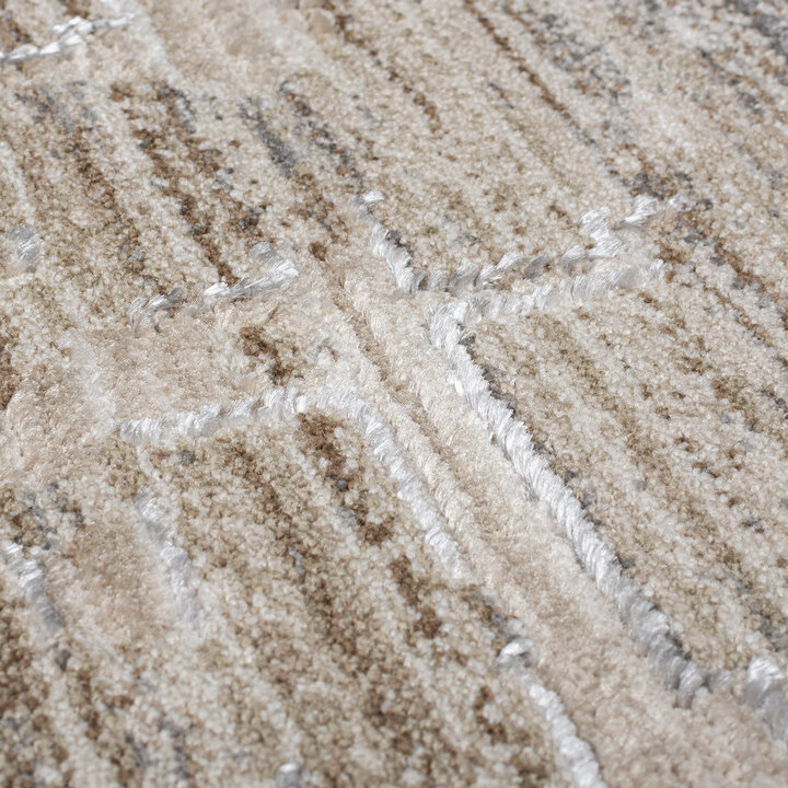 Abstract vloerkleed - Martino Taupe